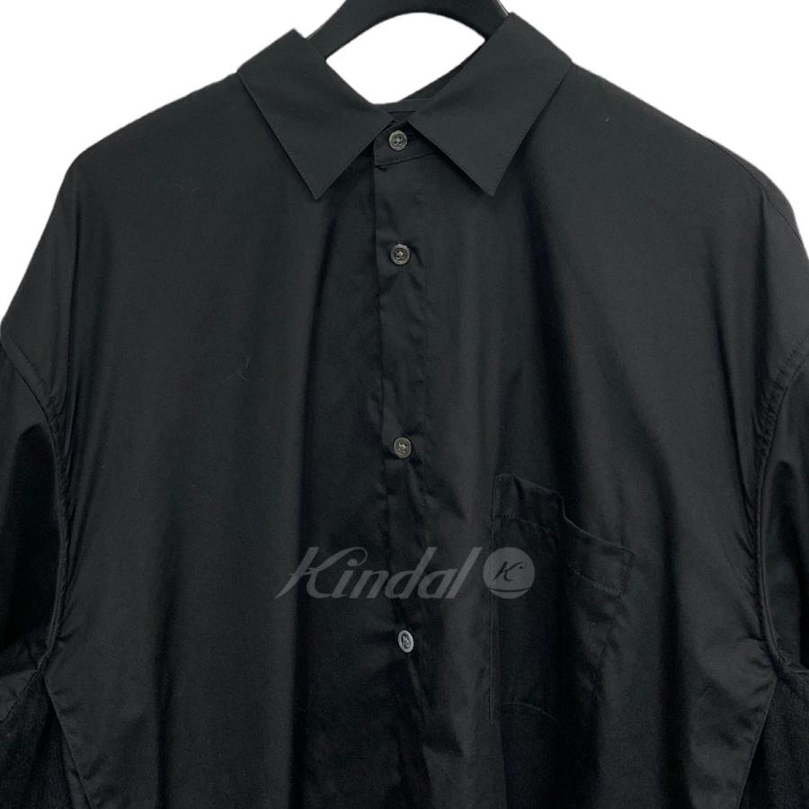 Stein 21SS Oversized Knit combination Shirtシャツニットドッキング 