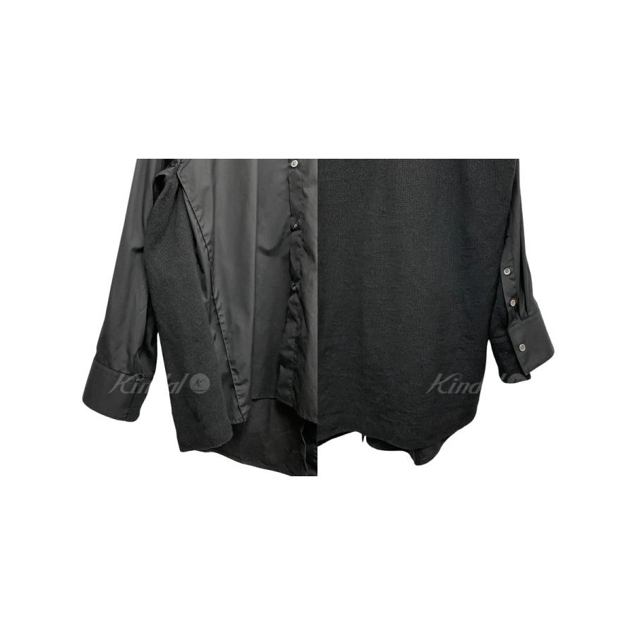 Stein 21SS Oversized Knit combination Shirtシャツニットドッキング 