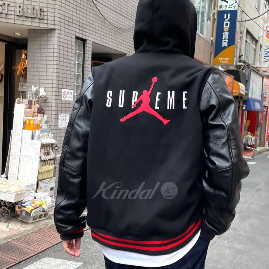 Supreme Supreme×NIKE JORDAN BRAND 15AW Hooded Varsity Jacket Supreme Supreme×NIKE JORDAN BRAND 15AW Hooded Varsity Jacket