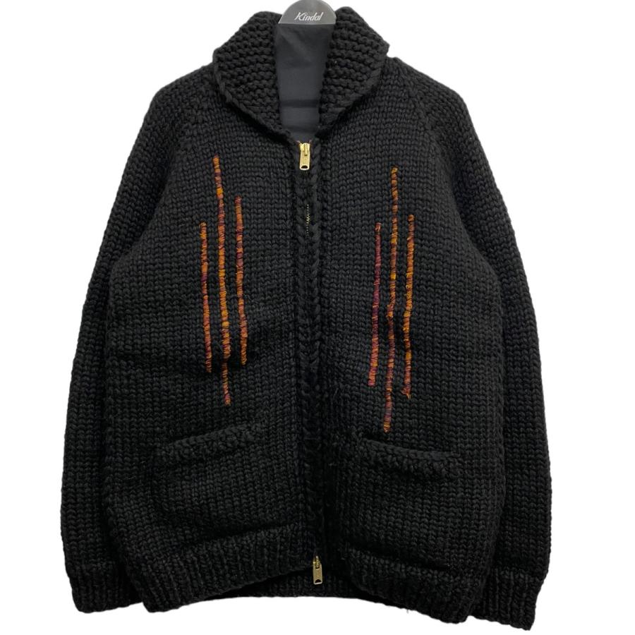 Nahyat×Ka na ta n-008 Hand Knit CardiganハンドローゲージニットZIP Nahyat×Ka na ta n-008 Hand Knit CardiganハンドローゲージニットZIP