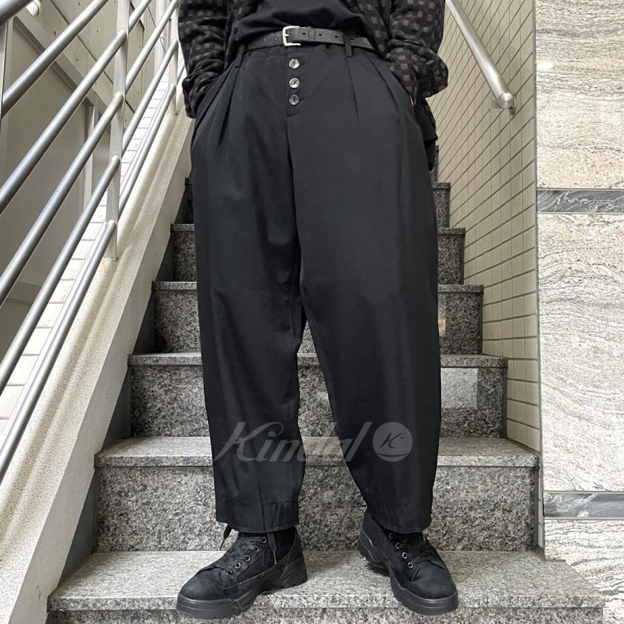 オマールアフリディ Omar Afridi A TROUSERSワイドテーパードカット