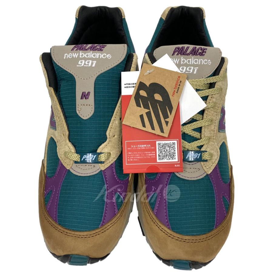 値下げ】PALACE×NEW BALANCE 23SS M991PAL Taupeスニーカー靴 マルチ 