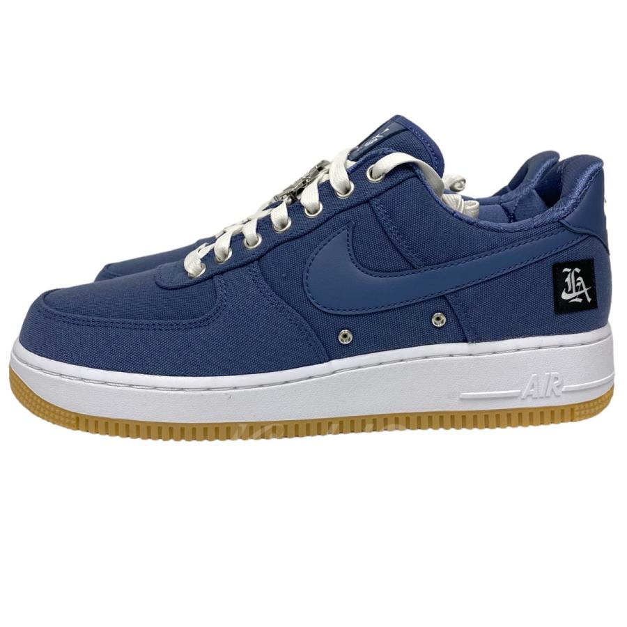 ナイキ NIKE AIR FORCE1 LOW PREMIUM West Coast LAロゴエアフォーススニーカー靴 ライトブルー サイズ：US10｜kindal｜04