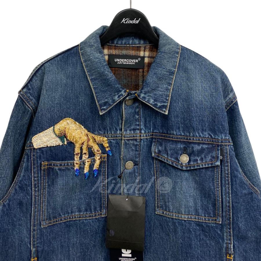 アンダーカバー UNDER COVER 23AW HAND Denim Jacketハンドビーズ加工