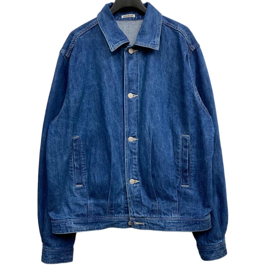 オーラリー AURALEE 22AW Selvedge Light Denim Blouson USED加工 
