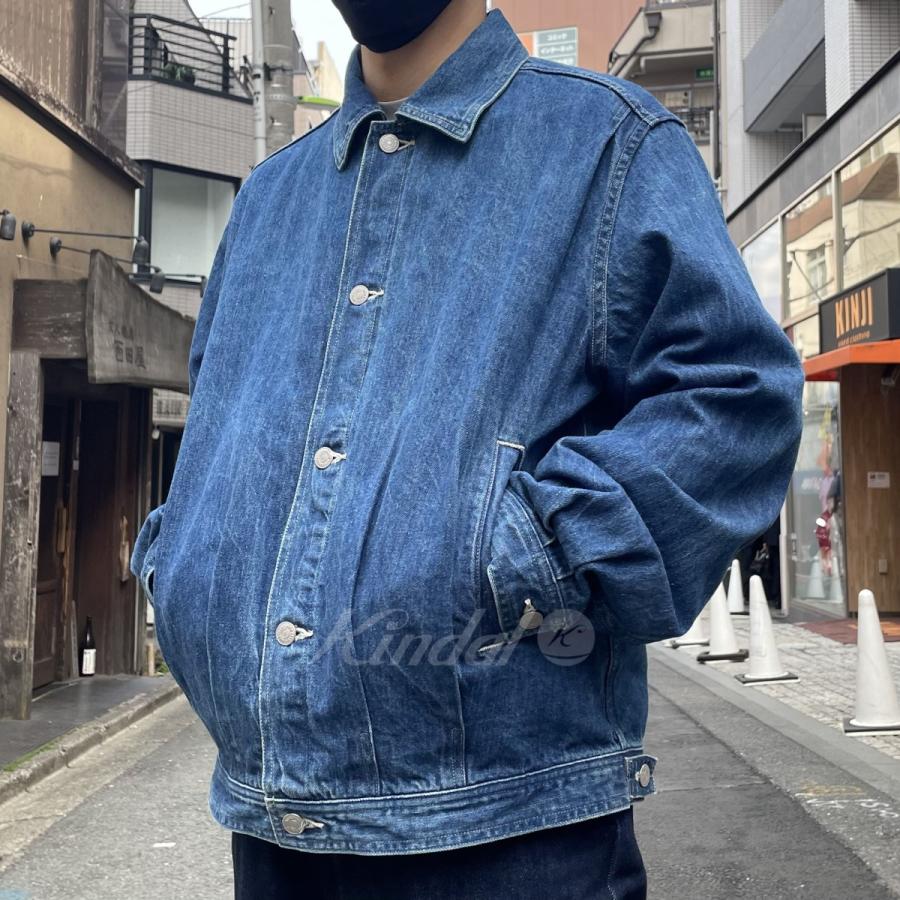 オーラリー AURALEE 22AW Selvedge Light Denim Blouson USED加工 