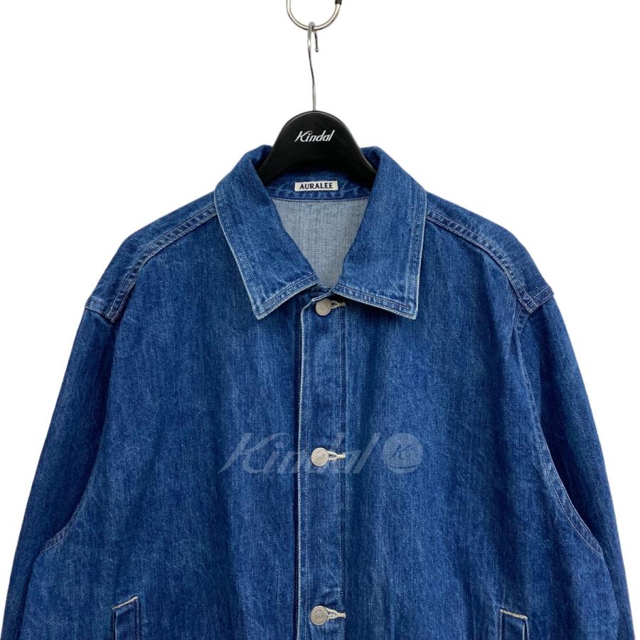 オーラリー AURALEE 22AW Selvedge Light Denim Blouson USED加工 