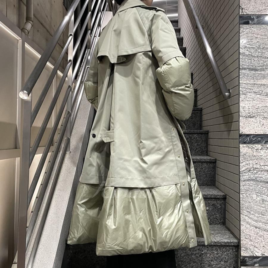 サカイ sacai コットン ギャバジン スカート ロング 3 L カーキ 【公式