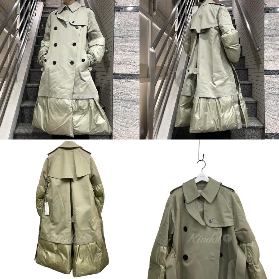 サカイ sacai コットン ギャバジン スカート ロング 3 L カーキ 【公式