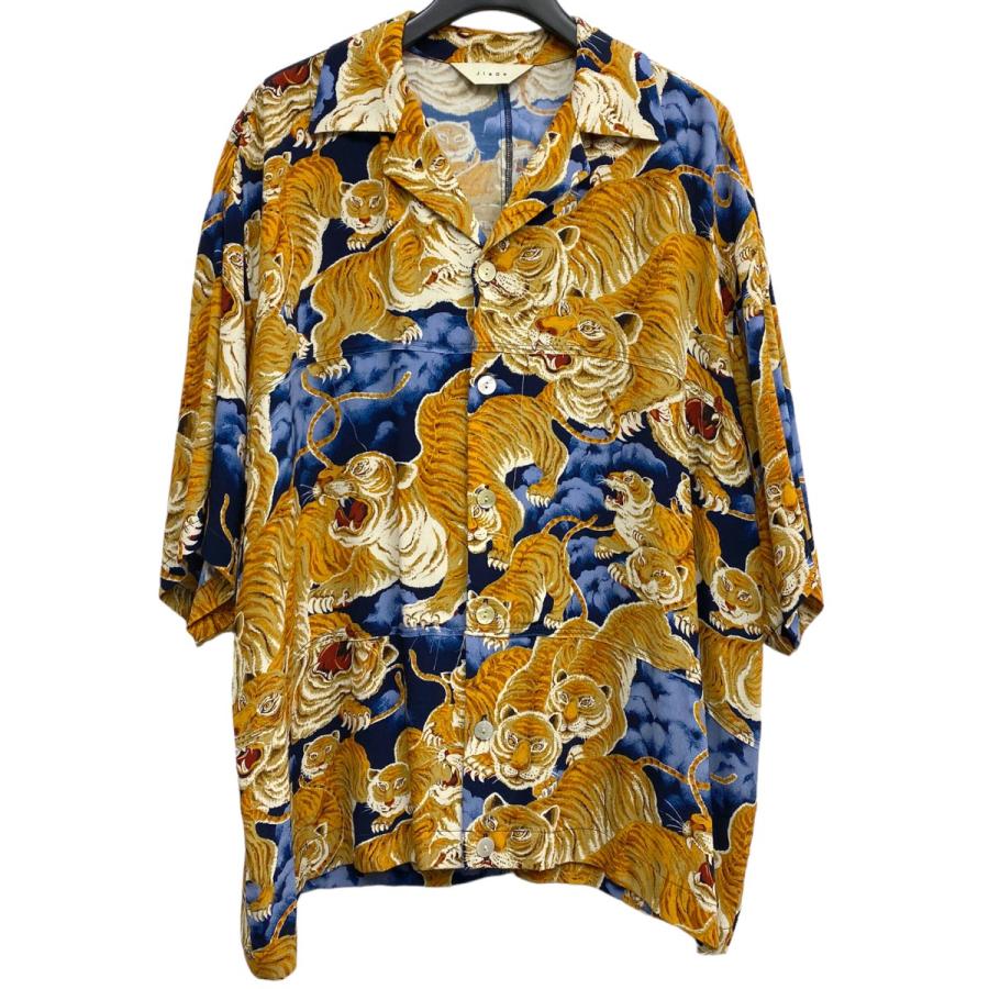 希少Lサイズ DAIRIKU 22SS Tiger L/S Shirt 虎柄 JieDa（ジエダ） Jieda 22SS Hundred Tiger Panel Shirt S／Sカット