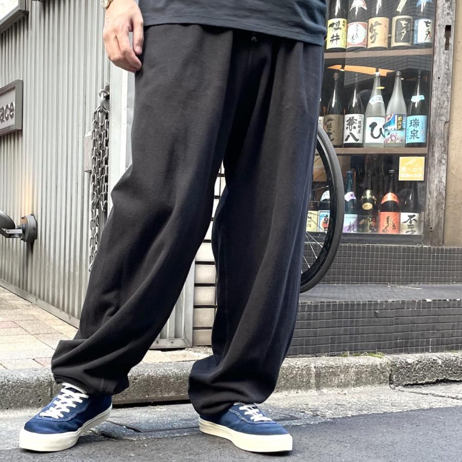 コモリ COMOLI 24SS 製品染 裏毛 パンツ ブラック サイズ：3(〜100cm 