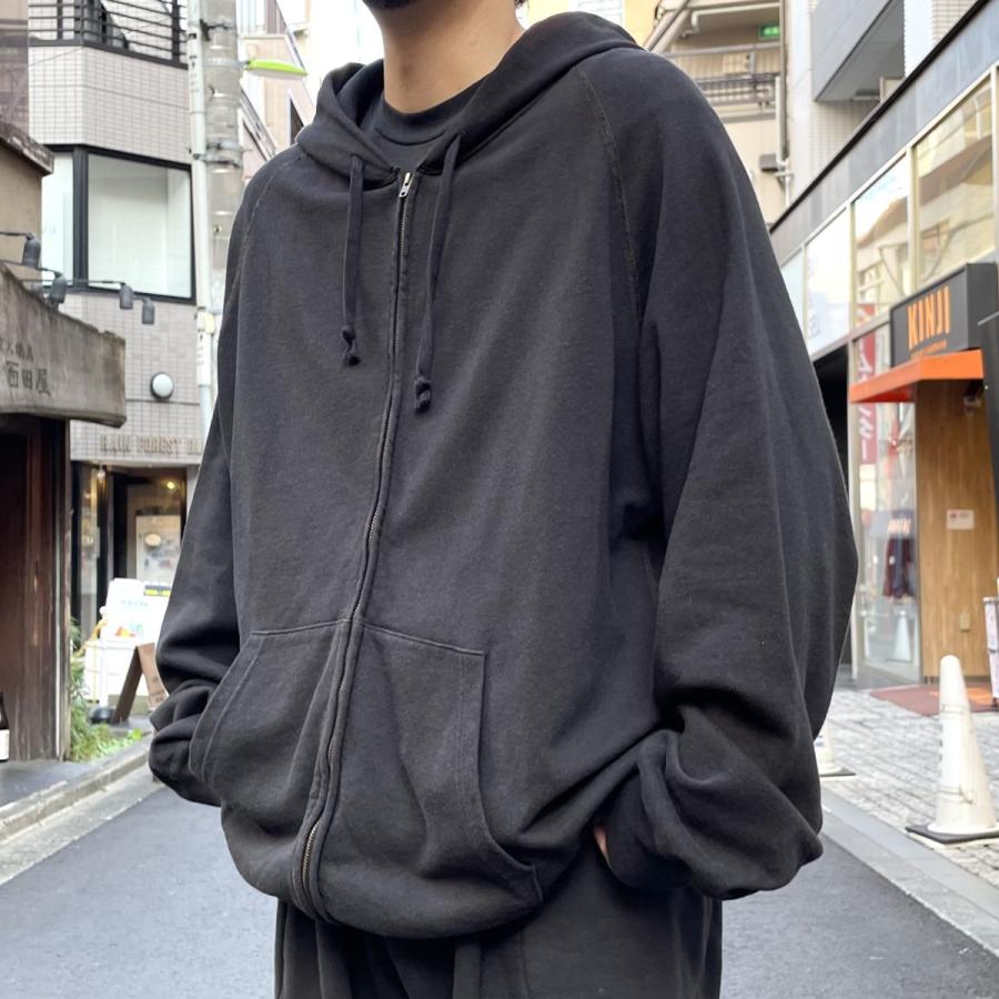 美品　24ss COMOLI コモリ　製品染裏毛ジップパーカー　ホワイト　4 COMOLI（コモリ） COMOLI 24SS 製品染 裏毛 ジップパーカ ブラック