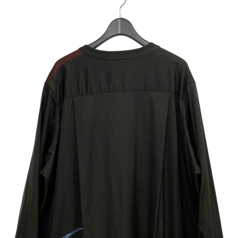 シセ Sise EMB．STAND COLLAR COATストレッチシャツコート ブラック 