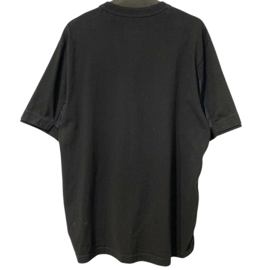 sacai サカイ 22SS Cotton Twill T-Shirtロゴ刺繍切替ドッキング