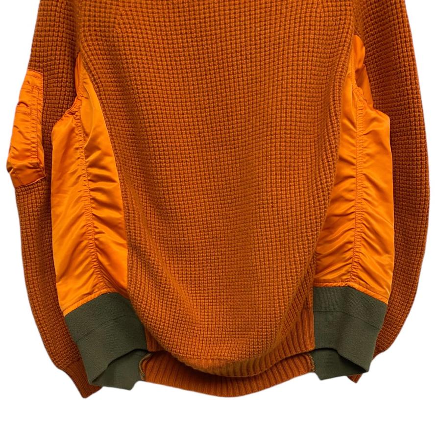 sacai（サカイ） sacai Nylon Twill x Wool Knit Pulloverニット×MA-1 