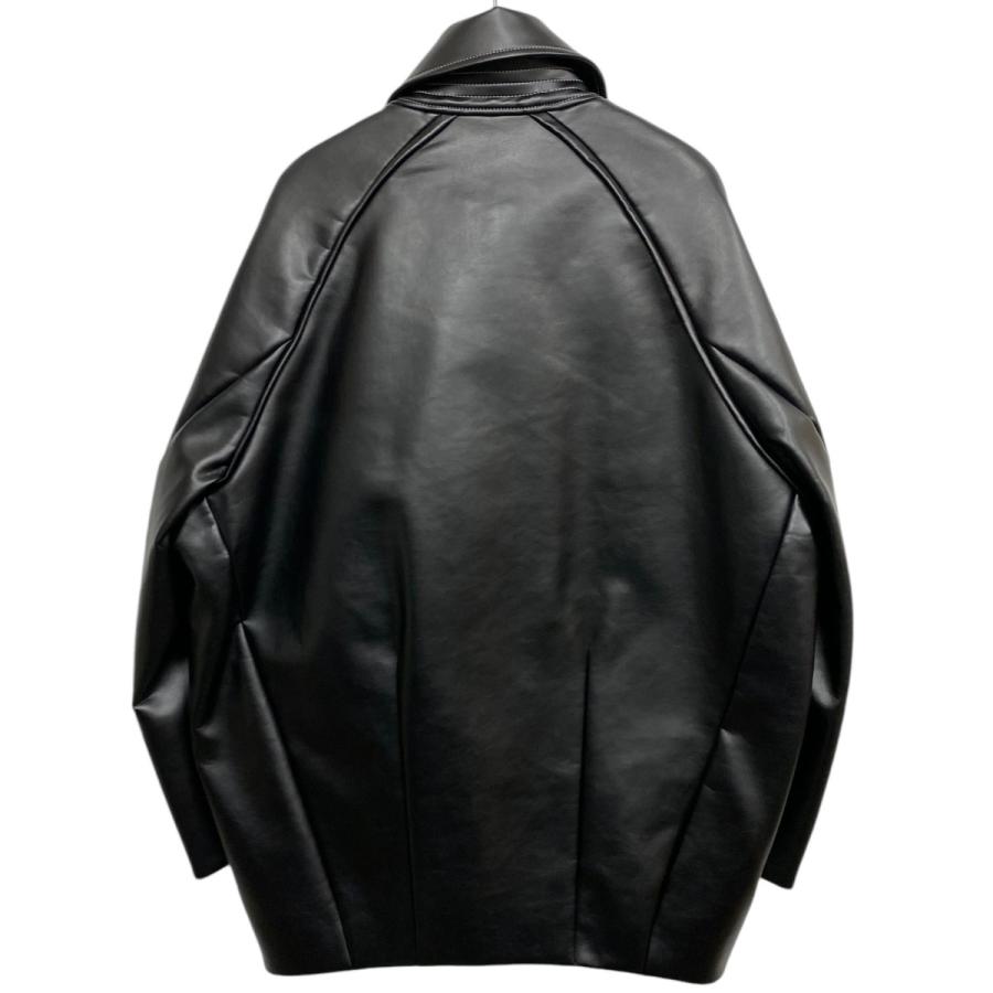 Cabana カバナ 23AW Stand Fall Collar Jacketフェイクレザーオーバー 