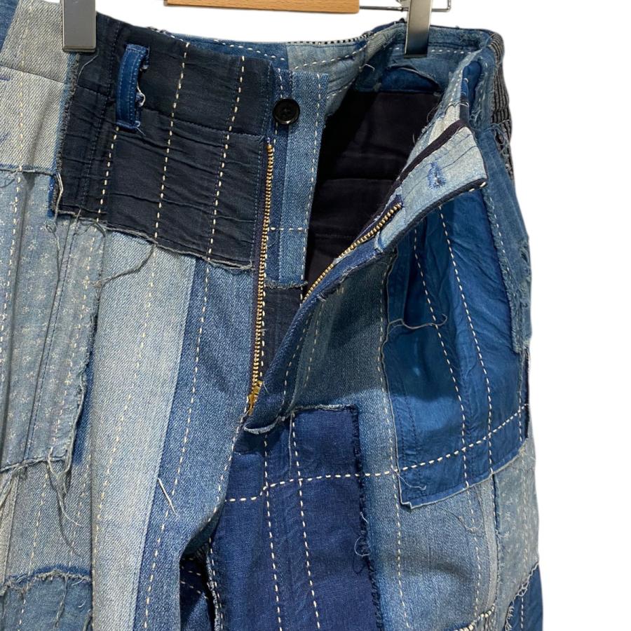 QUON（クオン） 【値下げ】KUON Distressed Denim Pleated Trousers再