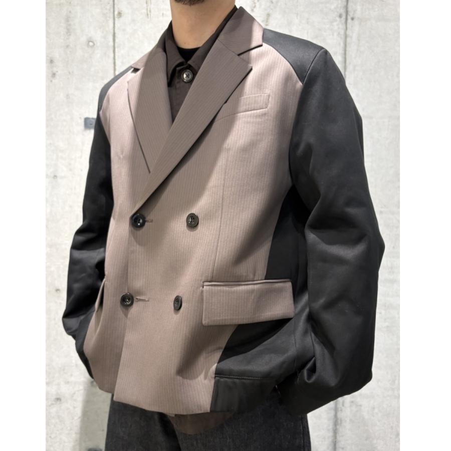 sacai サカイ 25SS Doeskin Mix Jacketドッキングジャケット sacai サカイ 25SS Doeskin Mix Jacketドッキングジャケット