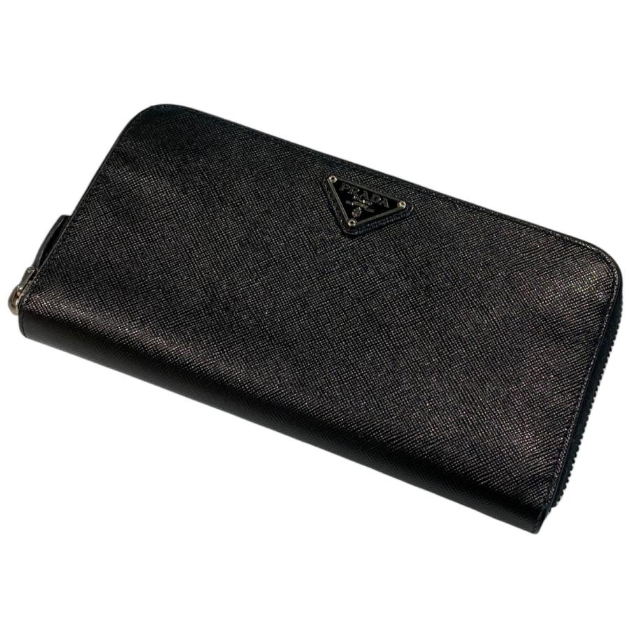 PRADA（プラダ） PRADA SAFFIANOラウンドファスナー長財布ウォレット