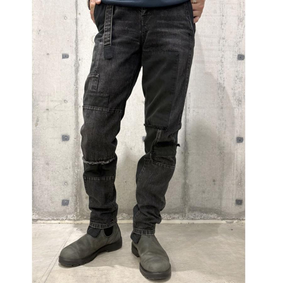 sacai 21ss denim black size2 再構築