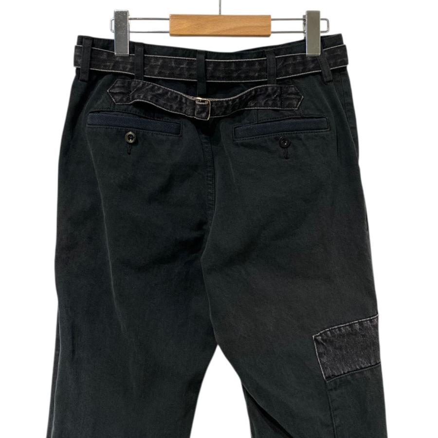 sacai サカイ 21SS Patch Work Denim Pantsベルト付パッチワーク