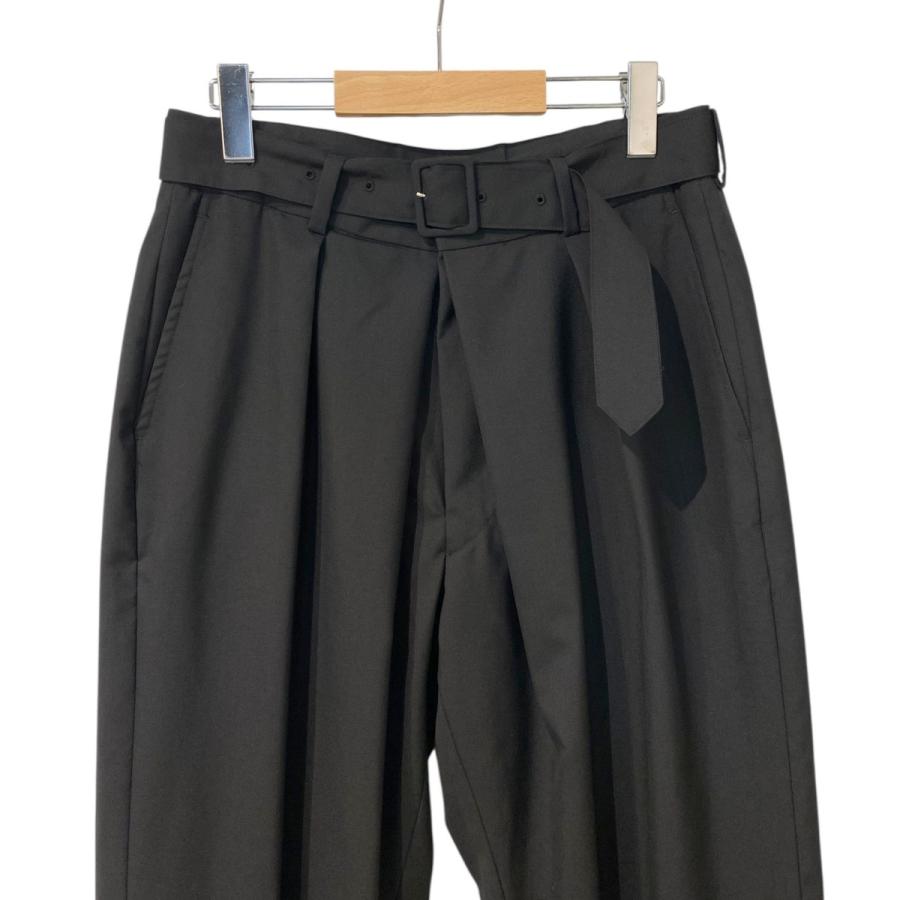 YOAK（ヨーク） YOKE 20AW FRONT TUCK BELTED WIDE TROUSERSフロント