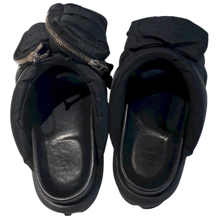 sacai（サカイ） sacai 24SS Pocket Slidesポケットレザーサンダル靴
