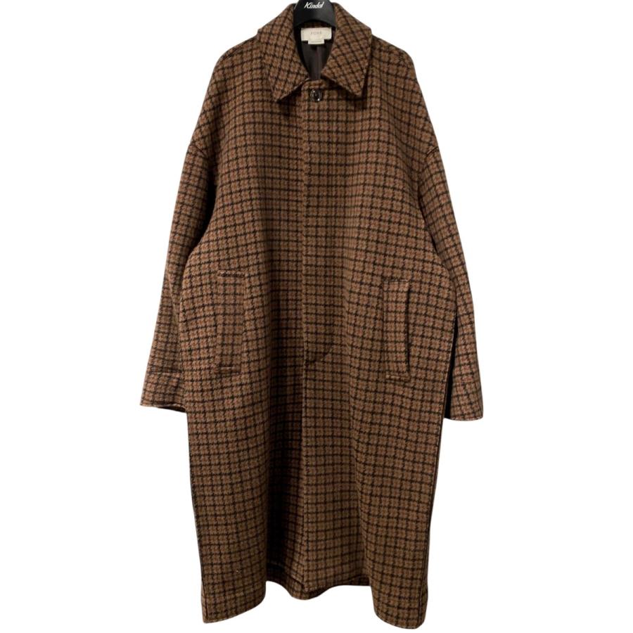 YOAK（ヨーク） YOKE DOUBLE JQUARD KNIT BAL COLLAR COATオーバー