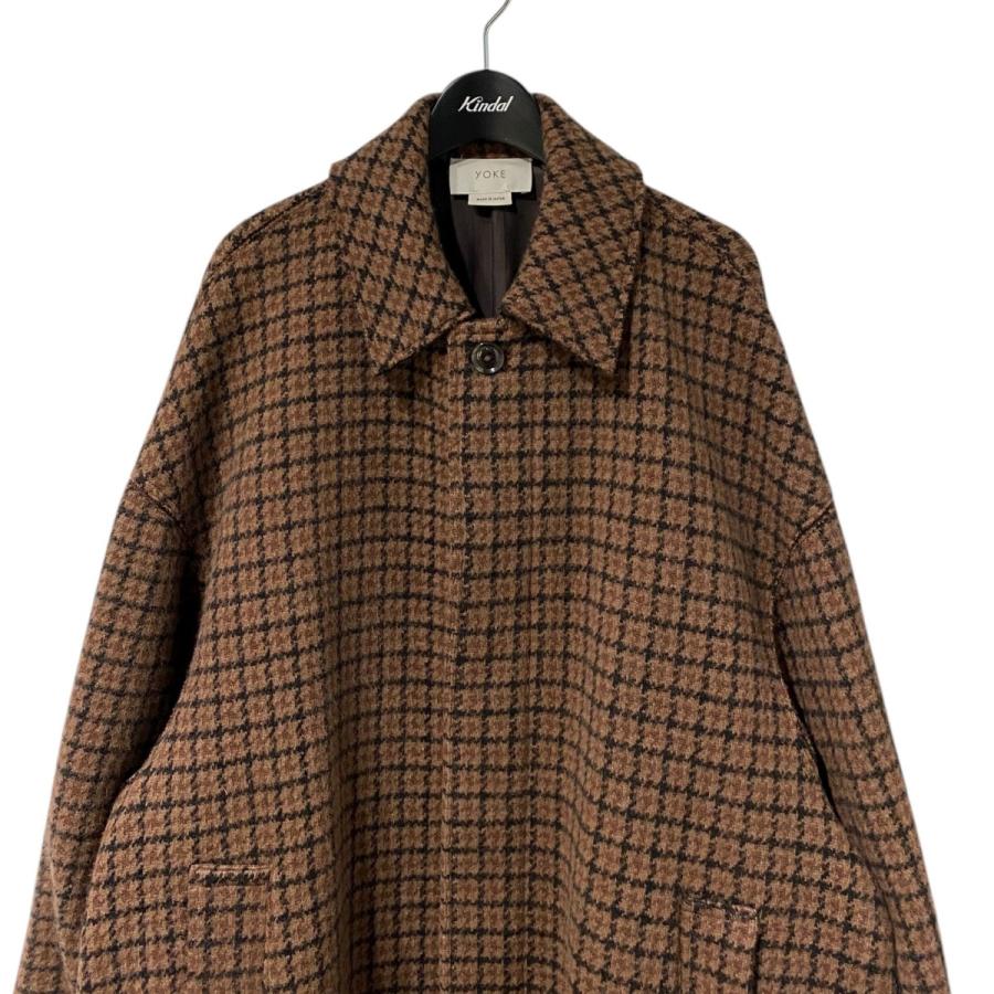 YOAK（ヨーク） YOKE DOUBLE JQUARD KNIT BAL COLLAR COATオーバー