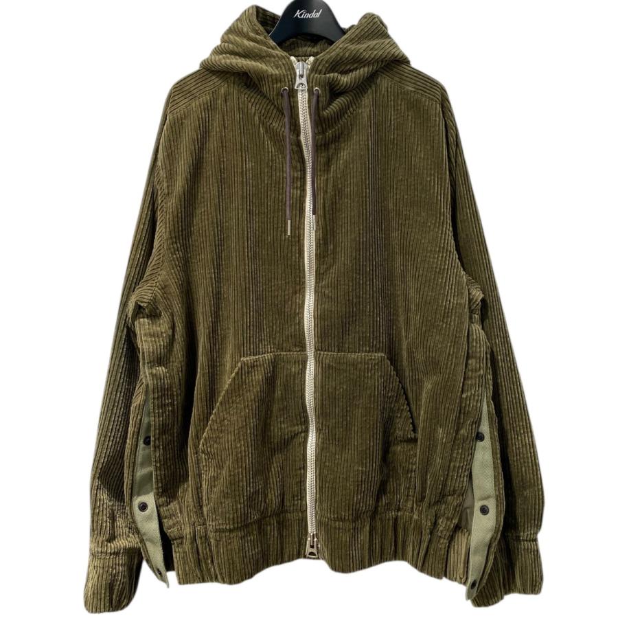 sacai（サカイ） sacai 24AW Corduroy Hoodieセルフ色抜き加工