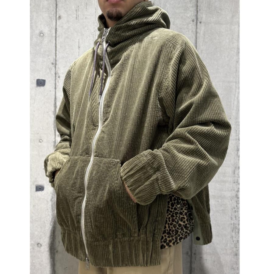 sacai（サカイ） sacai 24AW Corduroy Hoodieセルフ色抜き加工