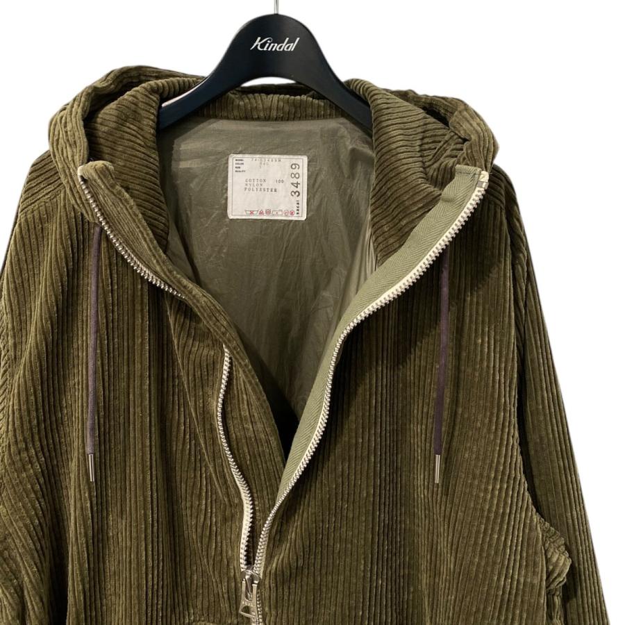 sacai パーカー sacai（サカイ） sacai 24AW Corduroy Hoodieセルフ色抜き加工