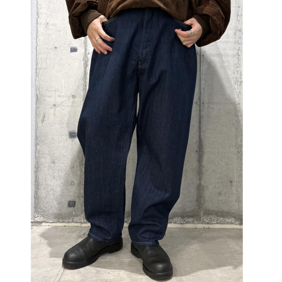 アプレッセ A．PRESSE 25AW Washed Wide Denim Pantsウォッシュド加工