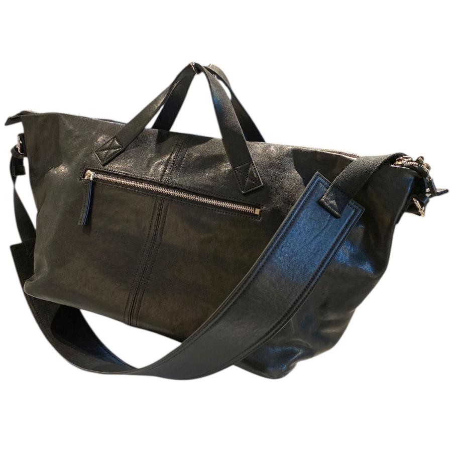 未使用品 pry Front Zip Travel Bag シュウト Leather Front Zip Travel Bag – PRY