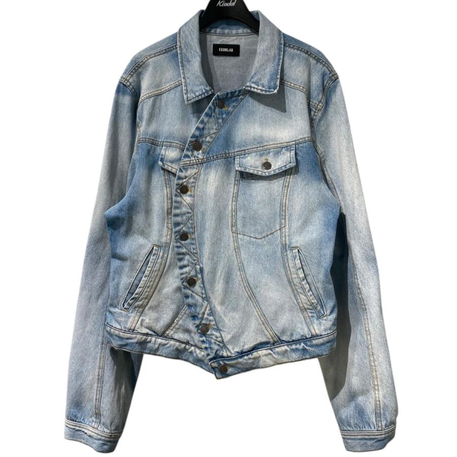 エゴンラボ EgonLab 24SS Wrapped Denim Jacket変形デニムジャケット