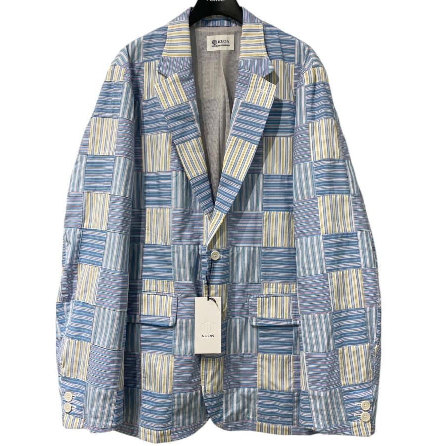 QUON（クオン） KUON 24SS Stripe Patchwork Blazerストライプパッチ