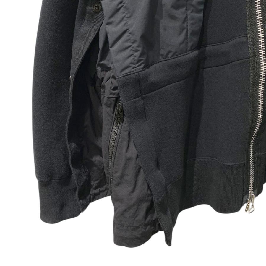 ビッケ SACAI Nylon Twill × CottonJersey sacai（サカイ） sacai 23SS Nylon Twill×Sponge Sweat Hoodieナイロン