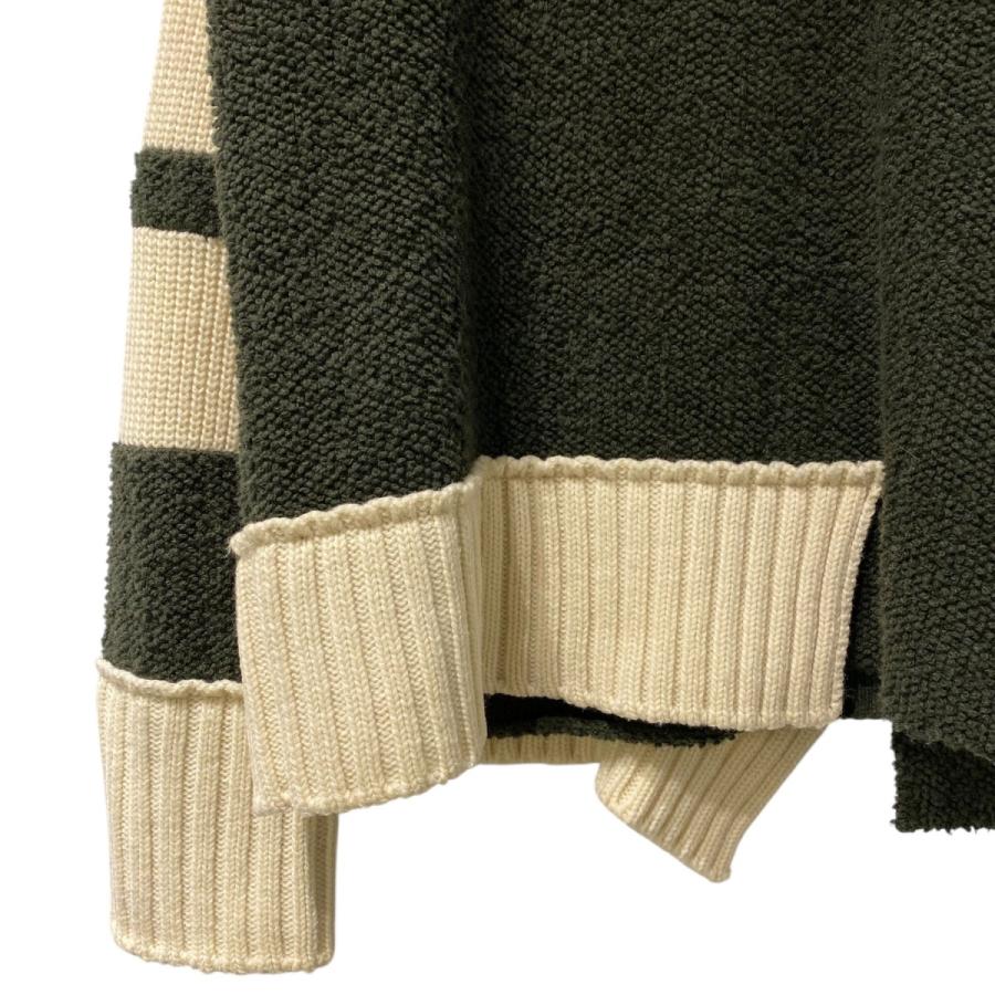 sacai Wool Knit Pullover セーター 切り替え sacai Wool Knit Pullover セーター 切り替え - メルカリ
