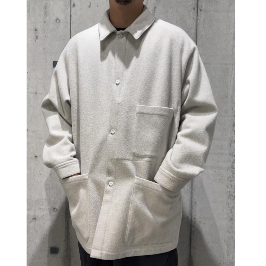 蒼氓ソウボウ SOWBOW 22AW SHIRT H LAMBSWOOL MELTONメルトンシャツ