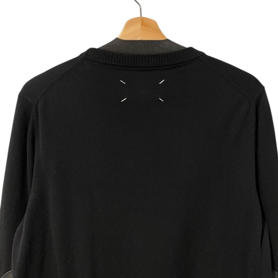 マルタンマルジェラ　エルボーパッチセーター　ブラック　スタッフインターナショナル Maison Margiela（メゾンマルジェラ） メゾンマルジェラ14 Maison