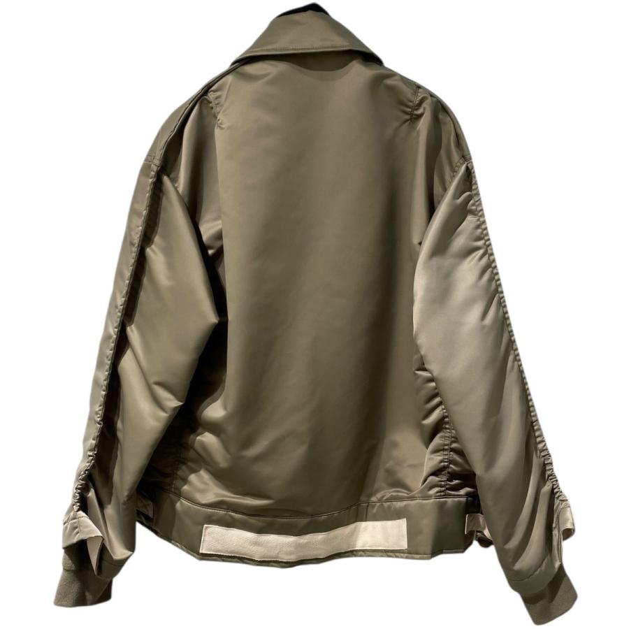 sacaiサカイ希少サイズ4XL完売ナイロンツイルブルゾン MA-1ベージュ ◇関税込◇ *sacai* ナイロンツイル ブルゾン ジャケット (sacai