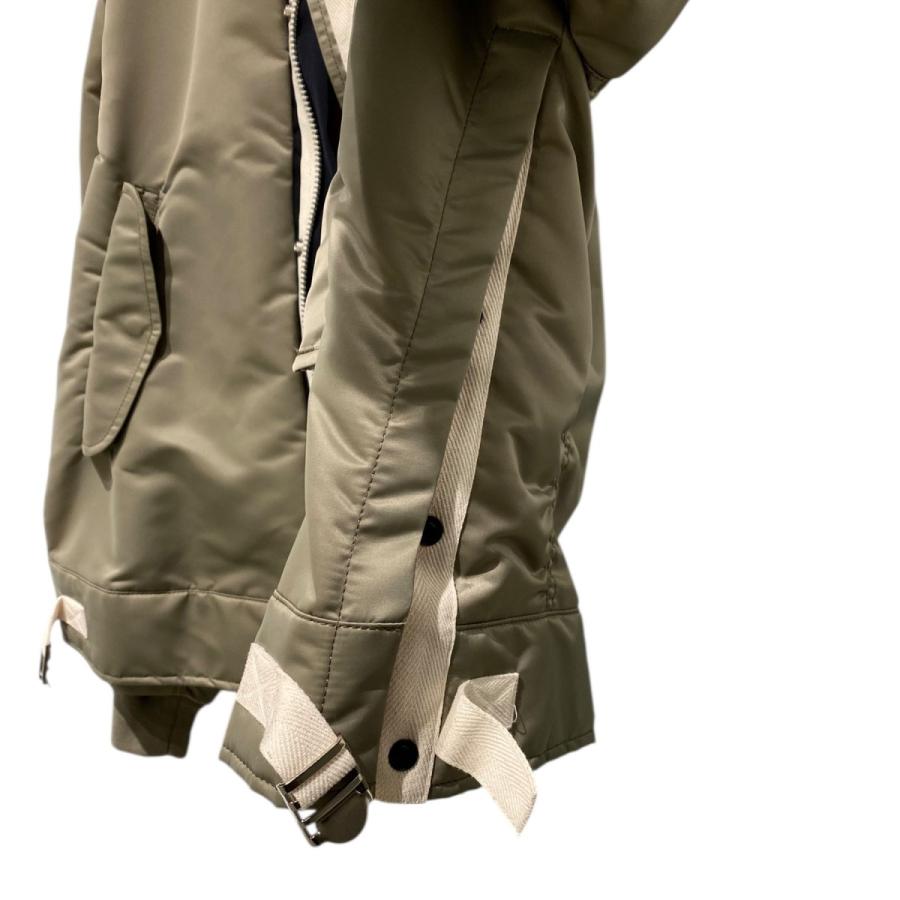 sacaiサカイ希少サイズ4XL完売ナイロンツイルブルゾン MA-1ベージュ ◇関税込◇ *sacai* ナイロンツイル ブルゾン ジャケット (sacai
