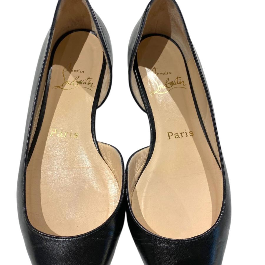 Christian Louboutin（クリスチャンルブタン） レザーフラットパンプス