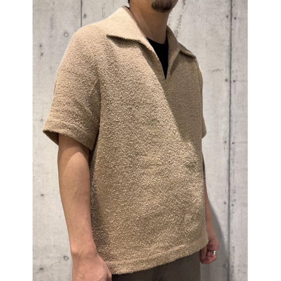 Sefr（セファ） Sefr 24SS MATE SHIRT TATAMI半袖ニット ベージュ
