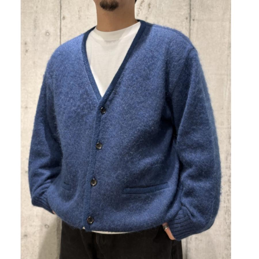 エケベリア echeveria Kid mohair cardiganモヘヤカーディガン ブルー