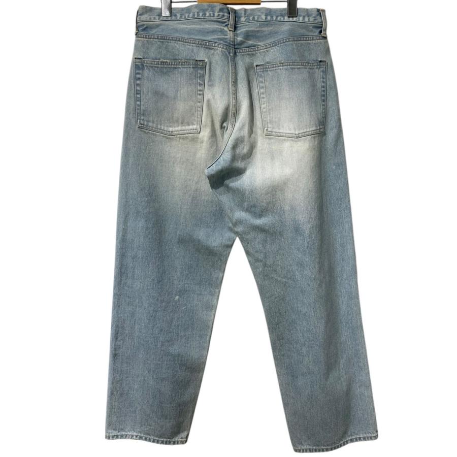 エケベリア echeveria sun fade 5p denim pants USED加工ワイドデニム
