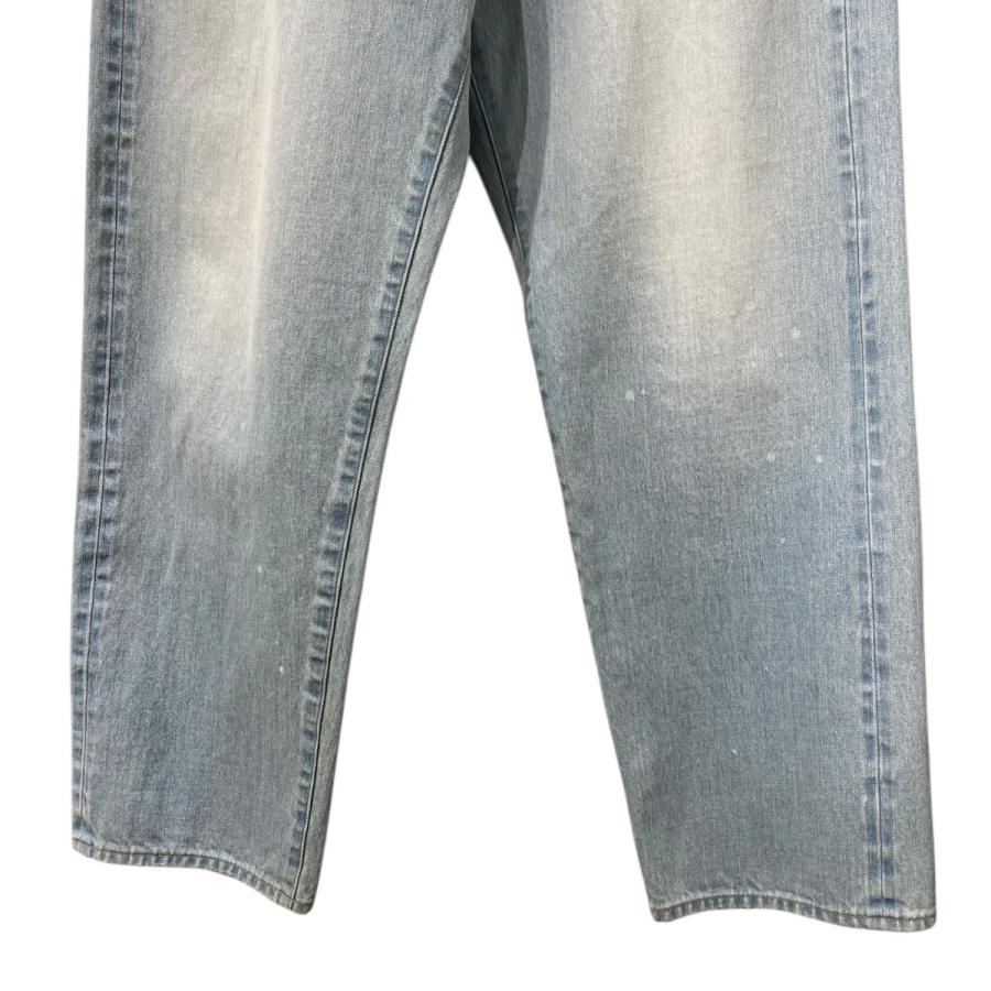 エケベリア echeveria sun fade 5p denim pants USED加工ワイドデニム
