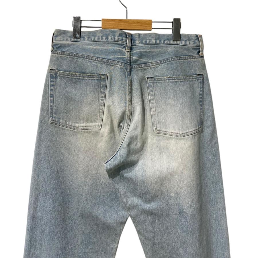 エケベリア echeveria sun fade 5p denim pants USED加工ワイドデニム