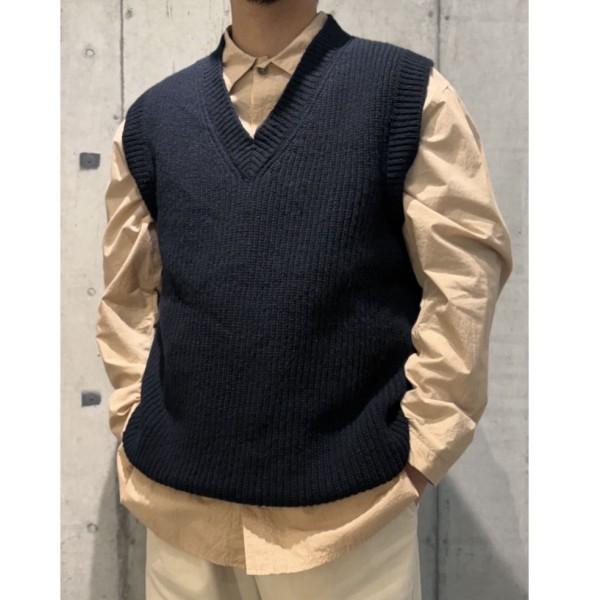 Maison Margiela オーバーサイズVネック ニットベスト Maison Margiela（メゾンマルジェラ） 4 14 ベスト SI1TH0001 S18064