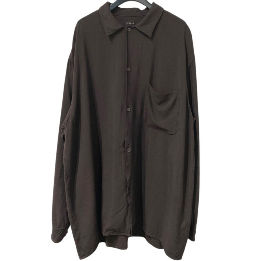 COMOLI（コモリ） COMOLI 24SS レーヨンオープンカラーシャツ ブラウン